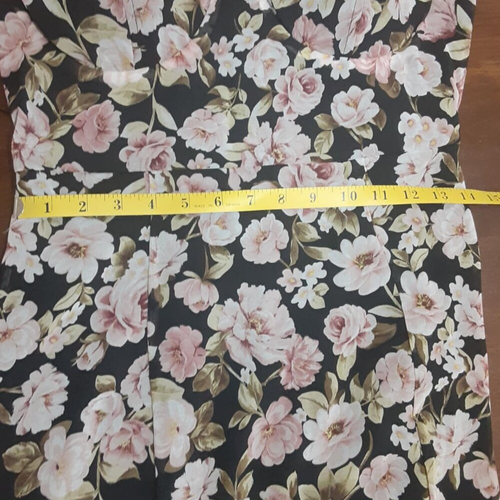 Altar'D State Size Large Chaya Floral Ruffle Spaghetti Strap Smocked Midi Dress - Picture 15 of 16